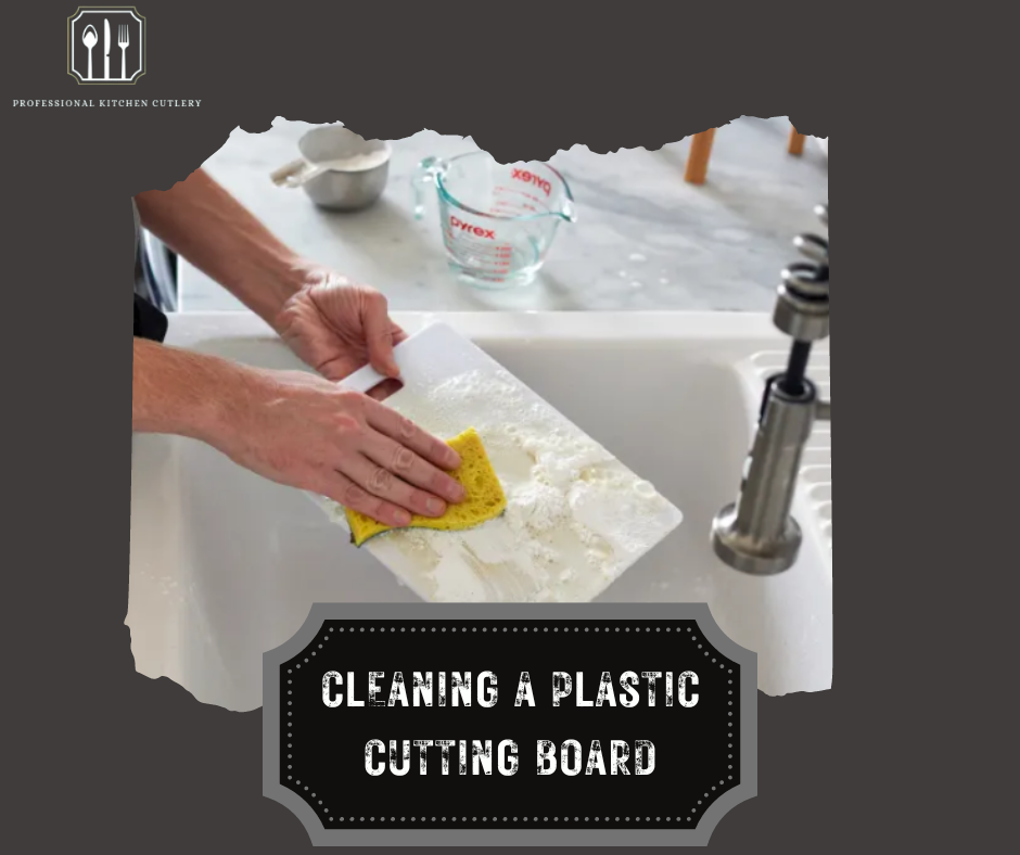 Cleaning a Plastic Cutting Board